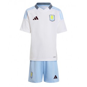 Aston Villa Dětské Venkovní dres komplet 2024-25 Krátký Rukáv (+ trenýrky)